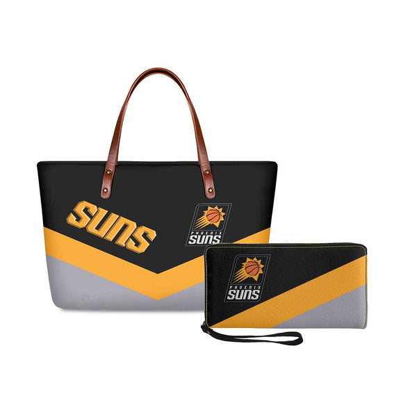 Set 2pcs Phoenix Suns Handbags And Purse