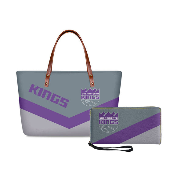 Set 2pcs Sacramento Kings Handbags And Purse