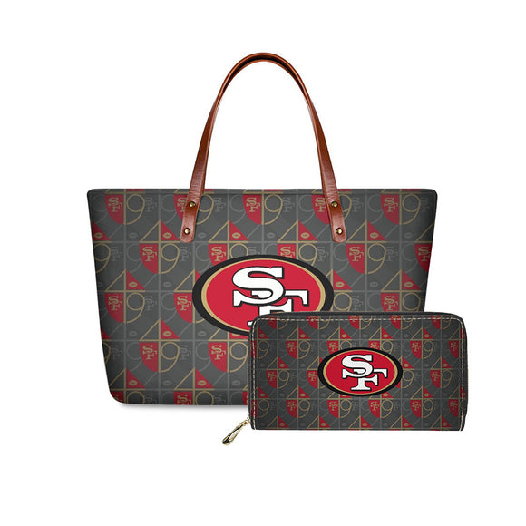Set 2pcs San Francisco 49ers Handbags And Purse