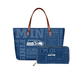 Set 2pcs Seattle Seahawks Handbags And Purse
