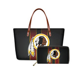 Set 2pcs Washington Redskins Handbags And Purse