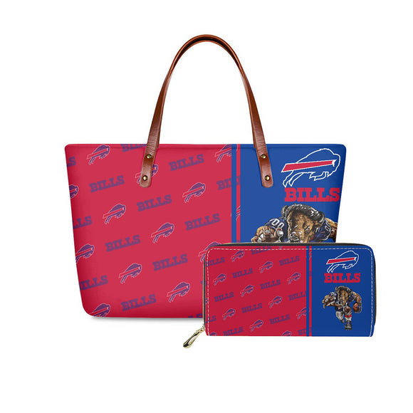 Set Buffalo Bills Handbags And Purse Mascot Graphic