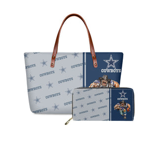 Set Dallas Cowboys Handbags And Purse Mascot Graphic