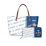 Set Indianapolis Colts Handbags And Purse Mascot Graphic