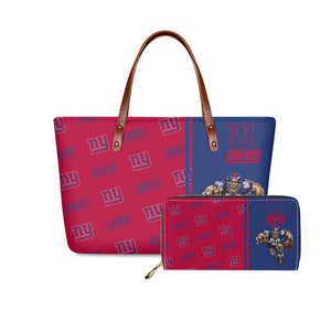 Set New York Giants Handbags And Purse Mascot Graphic