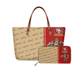 Set San Francisco 49ers Handbags And Purse Mascot Graphic