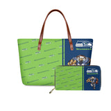 Set Seattle Seahawks Handbags And Purse Mascot Graphic