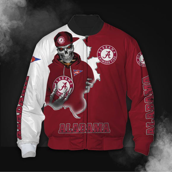 18% OFF Men's Skull Alabama Crimson Tide Jacket - Hurry! Offer End Soon