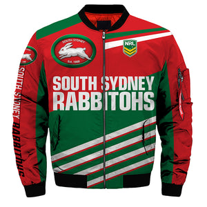 South Sydney Rabbitohs Jacket 3D Full-zip Jackets