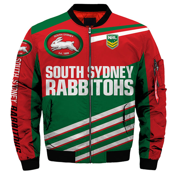 South Sydney Rabbitohs Jacket 3D Full-zip Jackets