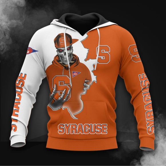 Buy Syracuse Orange Skull Hoodies - Get 20% OFF Now