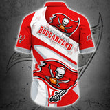 Tampa Bay Buccaneers Button Up Shirt Short Sleeve Big Logo