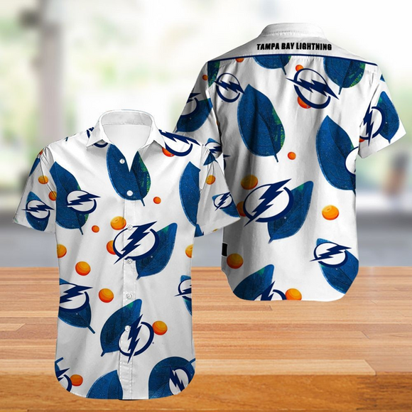 Tampa Bay Lightning Hawaiian Shirt Leafs Button Up