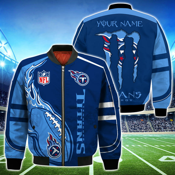 20% OFF Tennessee Titans Jackets Mens Monter Energy Custom Name