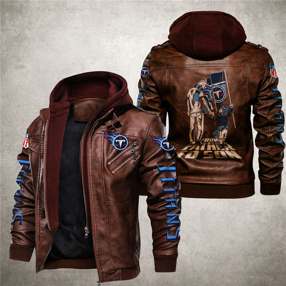 Tennessee Titans Leather Jacket From Father To Son