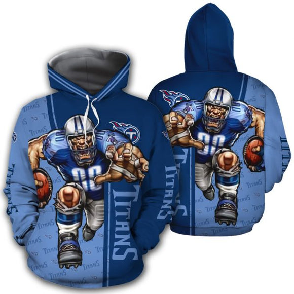 Tennessee Titans Men's Hoodie Mascot 3D Ultra Cool