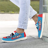 20% OFF Tennessee Titans Moccasin Slippers - Hey Dude Shoes Style