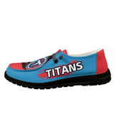 20% OFF Tennessee Titans Moccasin Slippers - Hey Dude Shoes Style