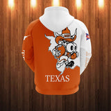 Texas Longhorns Hoodies Mascot Printed