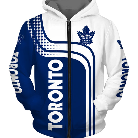 NHL Toronto Maple Leafs custom name and number 3d all over printed hoodie -  USALast