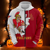 USC Trojans Hoodies Mascot Printed