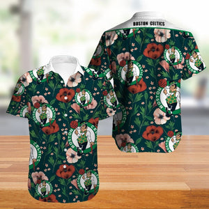 Vintage Boston Celtics Hawaiian Shirt