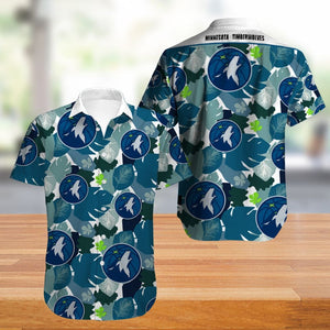 Vintage Minnesota Timberwolves Hawaiian Shirt
