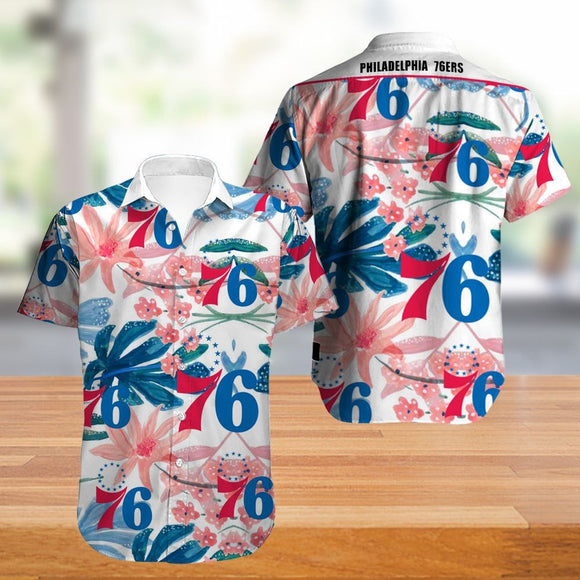 Vintage Philadelphia 76ers Hawaiian Shirt