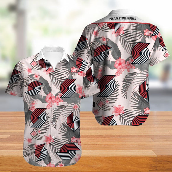 Vintage Portland Trail Blazers Hawaiian Shirt
