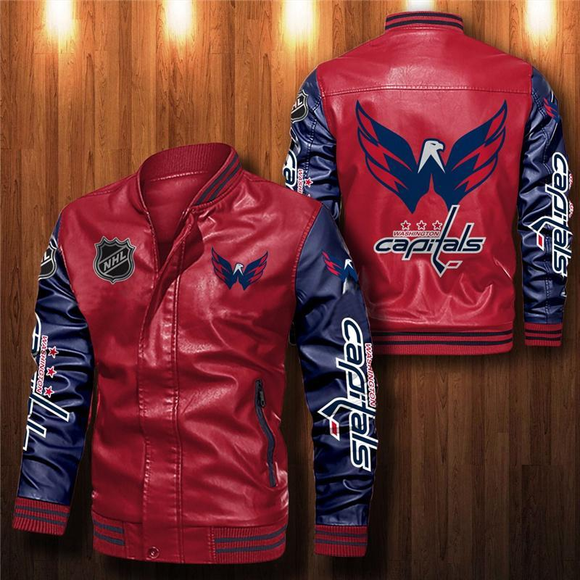 Washington Capitals Leather Jacket