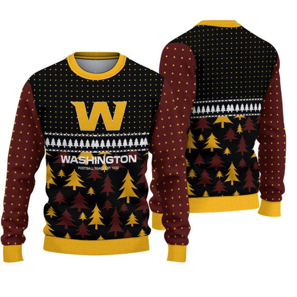 Washington Football Team Christmas Sweatshirt 3D