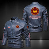 Washington Football Team Leather Jacket Winter Coat