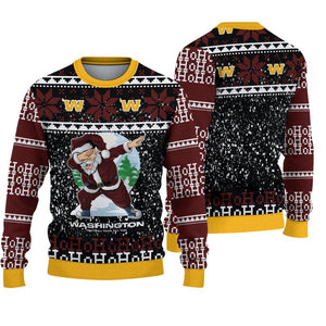 Washington Football Team Sweatshirt Santa Claus Ho Ho Ho