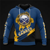 20% OFF White Buffalo Sabres Zipper Hoodies, Pullover Print 3D