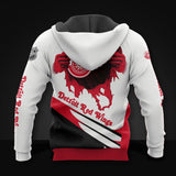 20% OFF White Detroit Red Wings Zipper Hoodies, Pullover Print 3D