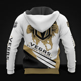 20% OFF White Vegas Golden Knights Zipper Hoodies, Pullover Print 3D