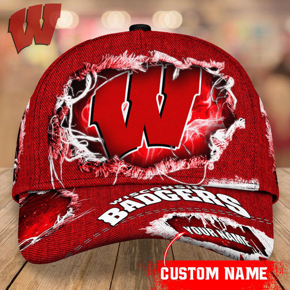 Lowest Price Wisconsin Badgers Baseball Caps Custom Name