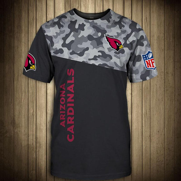 Arizona Cardinals Military T Shirt 3D Short Sleeve