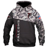 Atlanta Falcons Military Hoodies 3D Sweatshirt Long Sleeve