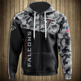 Atlanta Falcons Military Hoodies 3D Sweatshirt Long Sleeve