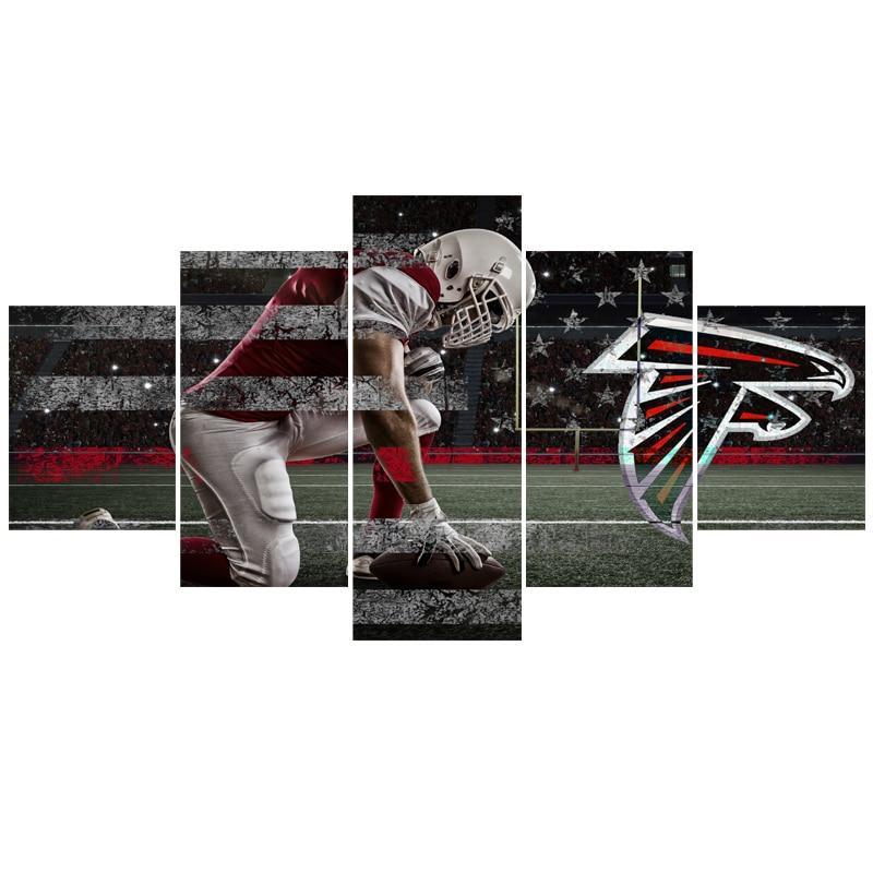 Atlanta Falcons Paintings Canvas Wall Art Cheap For Living Room Bedroo – 4  Fan Shop