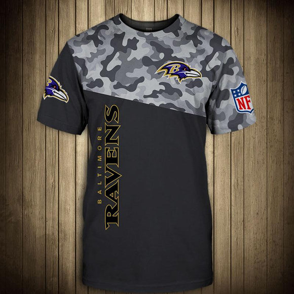 Baltimore Ravens Military T Shirt 3D Short Sleeve