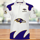 Baltimore Ravens Polo Shirts White