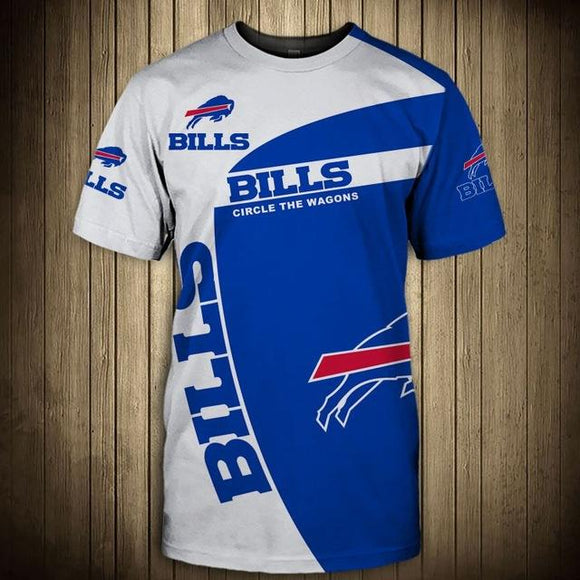 Buffalo Bills Circle The Wagons T Shirt 3D Short Sleeve