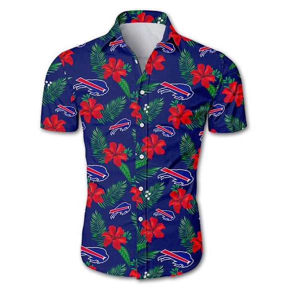 Buffalo Bills Hawaiian Shirt Floral Button Up