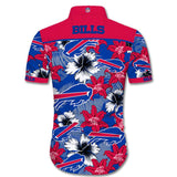 Buffalo Bills Hawaiian Shirt Tropical Flower Short Sleeve