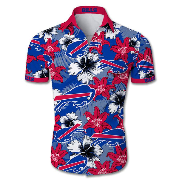 NFL Buffalo Bills Nice Flower Tropical Hawaiian Shirt - Trendy Aloha