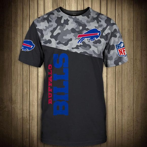 Buffalo Bills Military T Shirt 3D Short Sleeve
