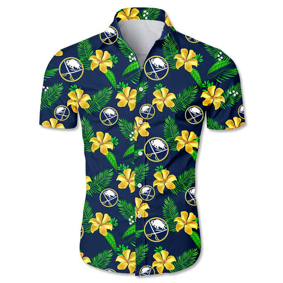 Buffalo Sabres Hawaiian Shirt Floral Button Up