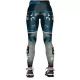 Carolina Panther 3D Print YOGA Gym Sports Leggings High Waist Fitness Pant Workout Trousers